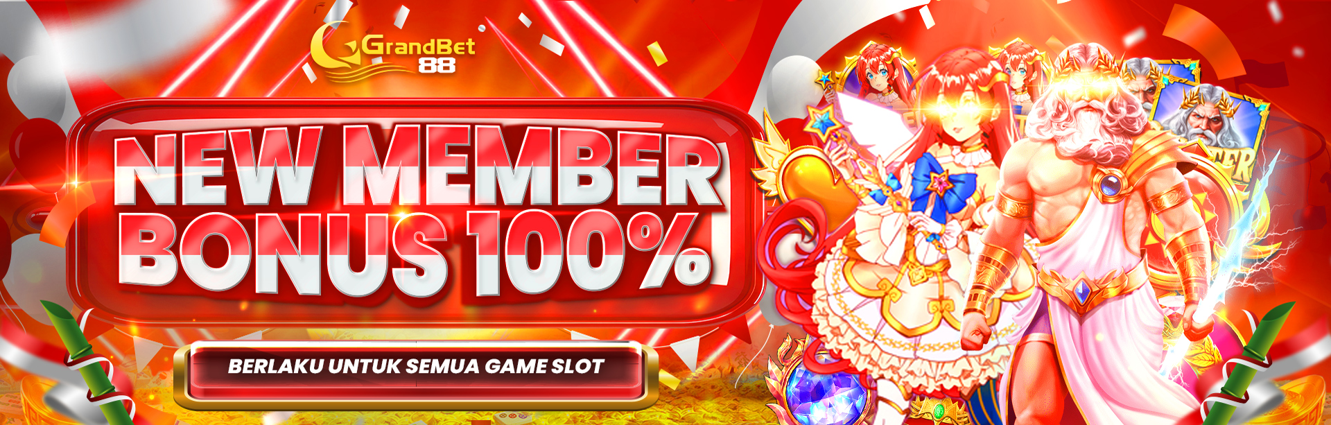 BONUS NEW MEMBER SLOTS 100%