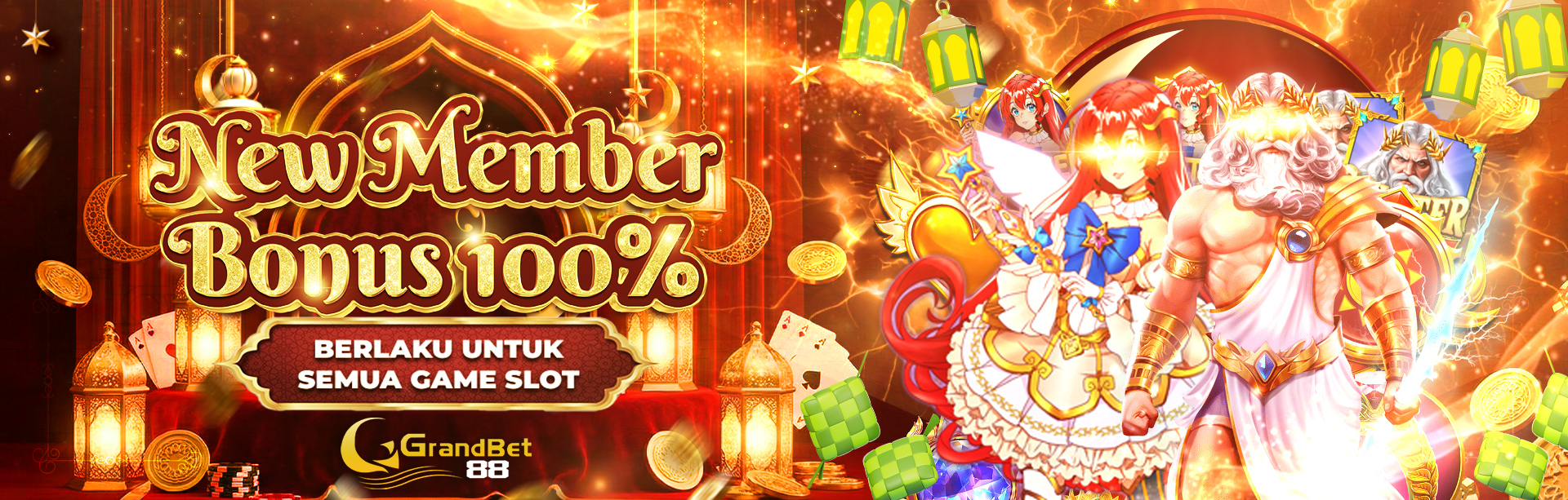 BONUS NEW MEMBER SLOTS 100%