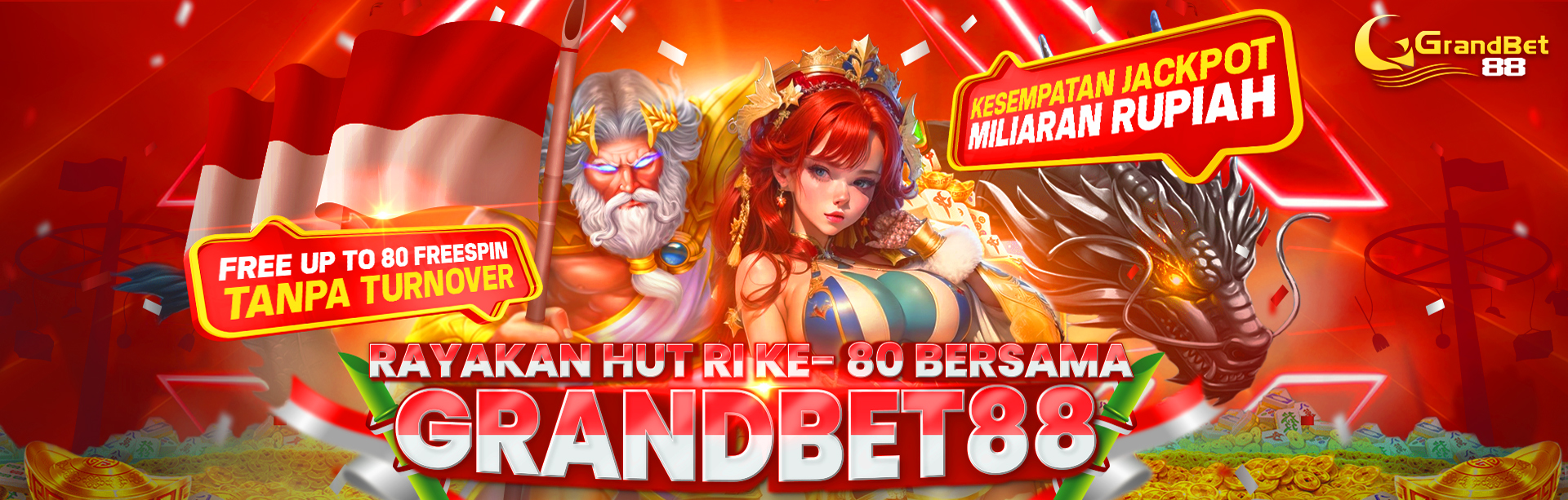 HUT RI KE-80 BERSAMA GRANDBET88